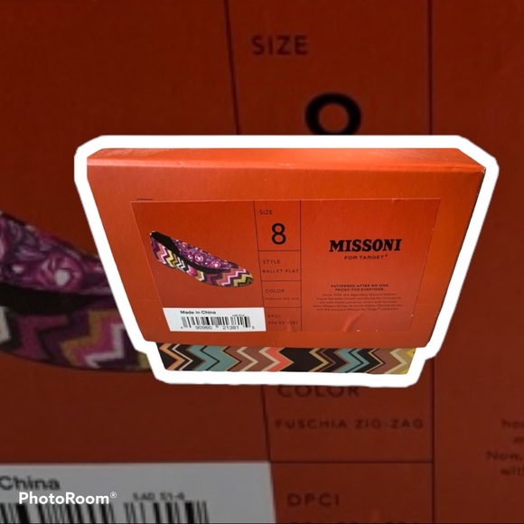 MINT CONDITION MISSONI FOR TARGET FLATS - Size 8 - NEW With Tags, Box - Picture 9 of 11